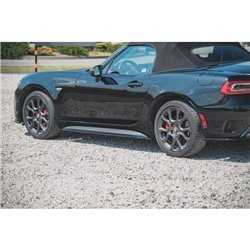 Maxton - Rajouts Des Bas De Caisse Abarth 124 Spider Noir Brillant