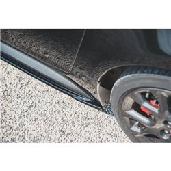 Maxton - Rajouts Des Bas De Caisse Abarth 124 Spider Noir Brillant