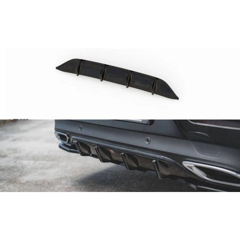 Maxton - Diffuseur Arrière Complet Mercedes-Benz CLS AMG-Line C257 Noir Brillant