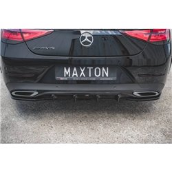 Maxton - Diffuseur Arrière Complet Mercedes-Benz CLS AMG-Line C257 Noir Brillant