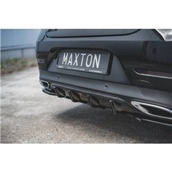 Maxton - Diffuseur Arrière Complet Mercedes-Benz CLS AMG-Line C257 Noir Brillant