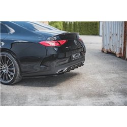 Maxton - Diffuseur Arrière Complet Mercedes-Benz CLS AMG-Line C257 Noir Brillant