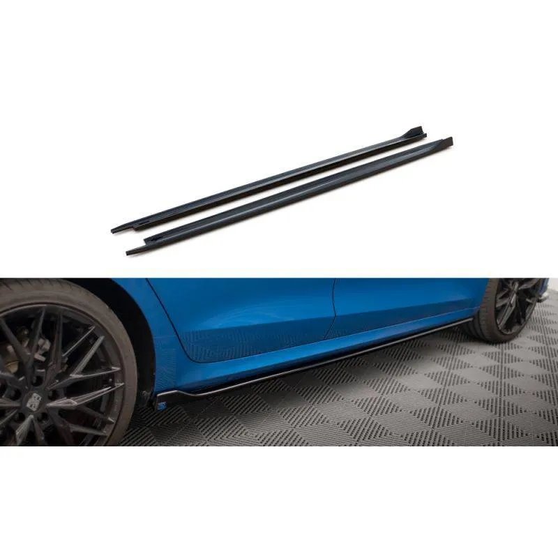 Maxton - Rajouts Des Bas De Caisse V.1 Skoda Octavia Mk4 Noir Brillant