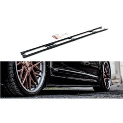 Maxton - Rajouts Des Bas De Caisse Lexus LS Long Wheelbase Mk4 Facelift Noir Brillant