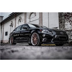 Maxton - Rajouts Des Bas De Caisse Lexus LS Long Wheelbase Mk4 Facelift Noir Brillant