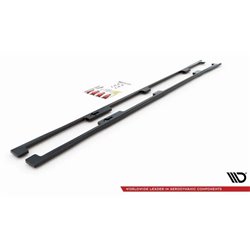 Maxton - Rajouts Des Bas De Caisse Lexus LS Long Wheelbase Mk4 Facelift Noir Brillant