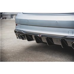Maxton - Diffuseur Arrière Complet Audi S3 Sedan 8V Facelift Noir Brillant
