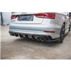 Maxton - Diffuseur Arrière Complet Audi S3 Sedan 8V Facelift Noir Brillant