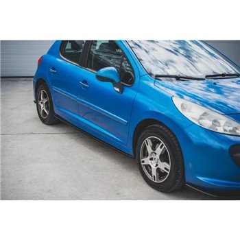 Maxton - Rajouts Des Bas De Caisse Peugeot 207 Sport Noir Brillant