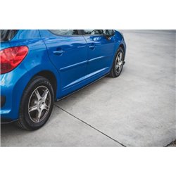 Maxton - Rajouts Des Bas De Caisse Peugeot 207 Sport Noir Brillant