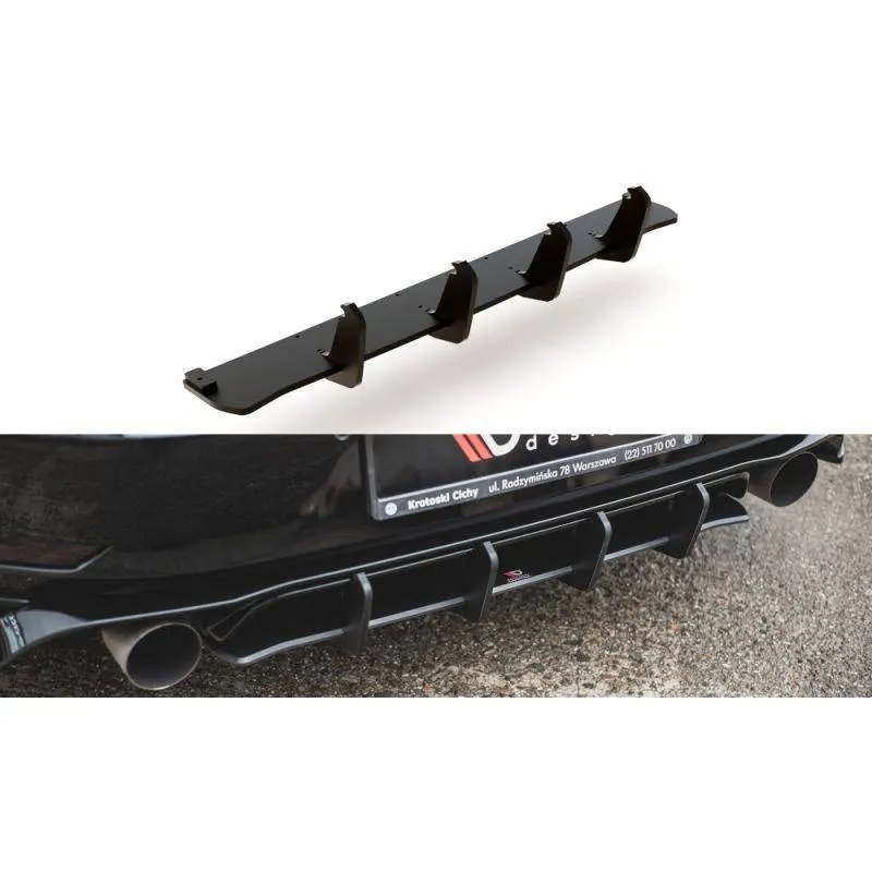 Maxton - Street Pro Central Diffuseur Arriere VW Golf 7 GTI TCR Noir