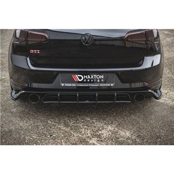 Maxton - Street Pro Central Diffuseur Arriere VW Golf 7 GTI TCR Noir