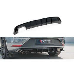 Maxton - Diffuseur Arrière Complet SEAT Leon Mk3 FR Facelift Noir Brillant