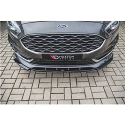 Maxton - Lame Du Pare-Chocs Avant Ford S-Max Mk2 Facelift Noir Brillant