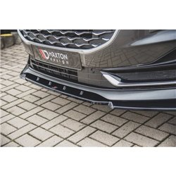 Maxton - Lame Du Pare-Chocs Avant Ford S-Max Mk2 Facelift Noir Brillant