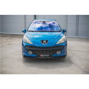 Maxton - Lame Du Pare-Chocs Avant Peugeot 207 Sport Noir Brillant