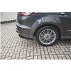 Maxton - Lames De Pare-Chocs Arrière Latérales Ford S-Max Vignale Mk2 Facelift Noir Brillant