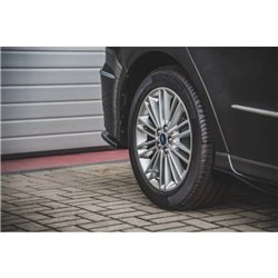 Maxton - Lames De Pare-Chocs Arrière Latérales Ford S-Max Vignale Mk2 Facelift Noir Brillant