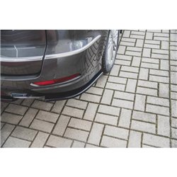 Maxton - Lames De Pare-Chocs Arrière Latérales Ford S-Max Vignale Mk2 Facelift Noir Brillant