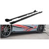 Maxton - Street Pro Rajouts Des Bas De Caisse Ford Fiesta ST / ST-Line Mk8 Noir-Rouge + Rabats Brillant