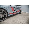 Maxton - Street Pro Rajouts Des Bas De Caisse Ford Fiesta ST / ST-Line Mk8 Noir-Rouge + Rabats Brillant