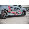 Maxton - Street Pro Rajouts Des Bas De Caisse Ford Fiesta ST / ST-Line Mk8 Noir-Rouge + Rabats Brillant