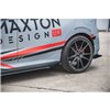 Maxton - Street Pro Rajouts Des Bas De Caisse Ford Fiesta ST / ST-Line Mk8 Noir-Rouge + Rabats Brillant