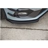 Maxton - Street ProLame Du Pare-Chocs Avant Ford Fiesta Mk8 ST / ST-Line Noir-Rouge + Rabats Brillant