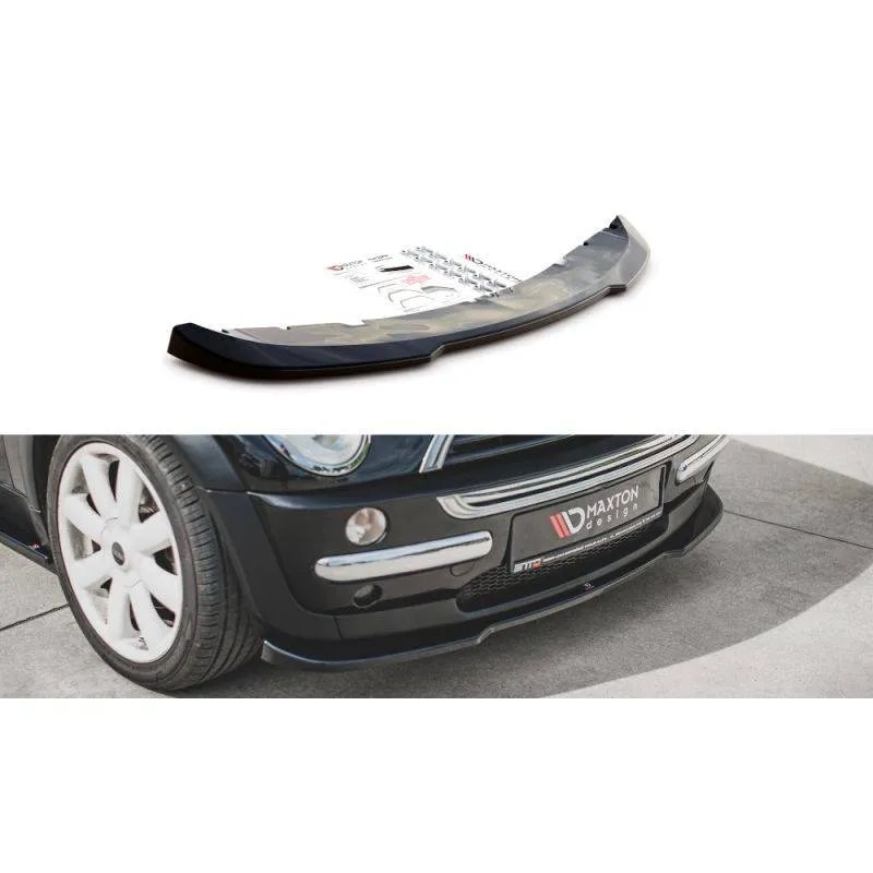Maxton - Lame Du Pare-Chocs Avant Mini Cooper / One R50 Noir Brillant