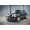 Maxton - Lame Du Pare-Chocs Avant Mini Cooper / One R50 Noir Brillant