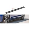 Maxton - Rajouts Des Bas De Caisse V.4 Volkswagen Golf R / R-Line Mk7 Facelift Noir Brillant
