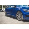 Maxton - Rajouts Des Bas De Caisse V.4 Volkswagen Golf R / R-Line Mk7 Facelift Noir Brillant