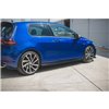 Maxton - Rajouts Des Bas De Caisse V.4 Volkswagen Golf R / R-Line Mk7 Facelift Noir Brillant