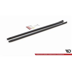 Maxton - Rajouts Des Bas De Caisse V.4 Volkswagen Golf R / R-Line Mk7 Facelift Noir Brillant
