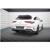 Maxton - Lames De Pare-Chocs Arrière Latérales Mercedes-Benz CLA AMG-Line X118 Noir Brillant