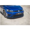 Maxton - Lame Du Pare-Chocs Avant V.9 Volkswagen Golf R / R-Line Mk7 Facelift Noir Brillant
