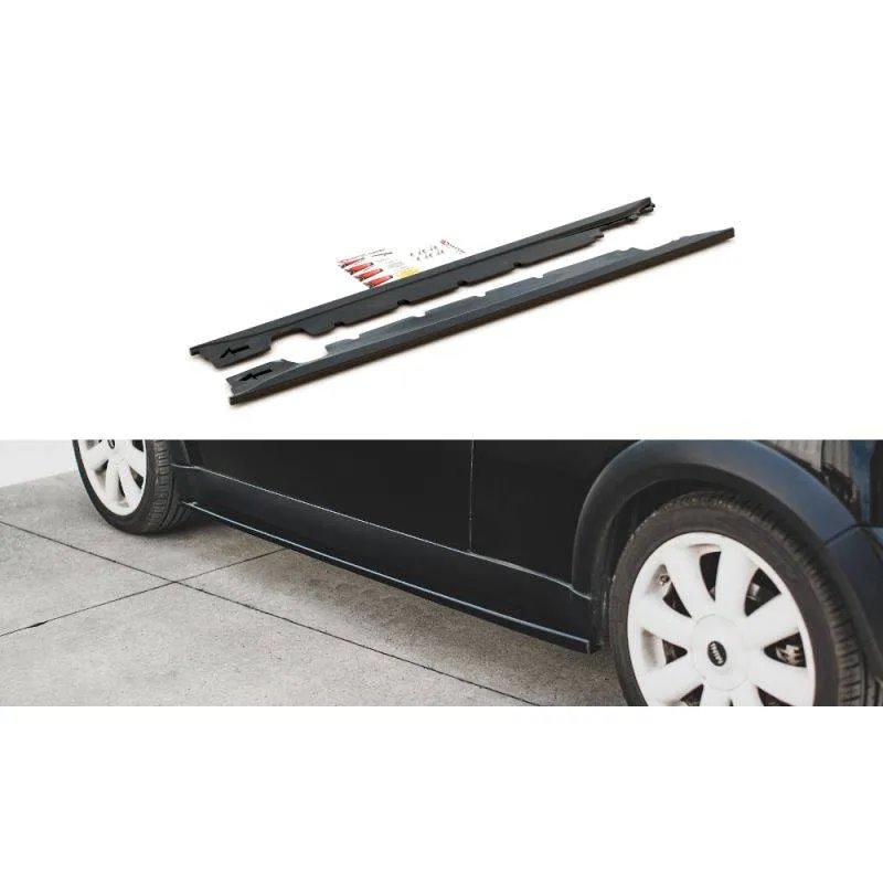 Maxton - Rajouts Des Bas De Caisse Mini Cooper / One R50 Noir Brillant