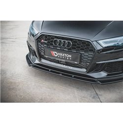 Maxton - Lame Du Pare-Chocs Avant V.4 Audi RS3 8V FL Sportback Noir Brillant