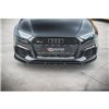 Maxton - Lame Du Pare-Chocs Avant V.4 Audi RS3 8V FL Sportback Noir Brillant