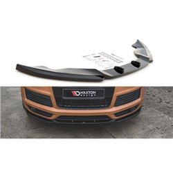 Maxton - Lame Du Pare-Chocs Avant Audi Q7 S-Line Mk.1 Noir Brillant