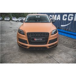 Maxton - Lame Du Pare-Chocs Avant Audi Q7 S-Line Mk.1 Noir Brillant