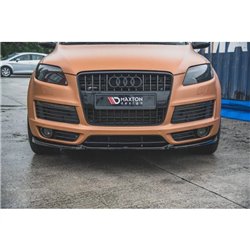Maxton - Lame Du Pare-Chocs Avant Audi Q7 S-Line Mk.1 Noir Brillant