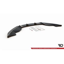 Maxton - Lame Du Pare-Chocs Avant Audi Q7 S-Line Mk.1 Noir Brillant
