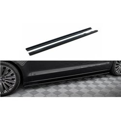 Maxton - Rajouts Des Bas De Caisse Audi A8 Long D4 Noir Brillant