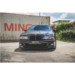 Maxton - Lames De Pare-Chocs Avant Latérales + Lame Du Pare-Chocs Avant BMW M5 / 5 M-Pack E39 Noir Brillant