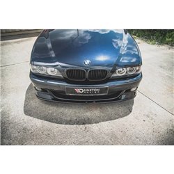 Maxton - Lames De Pare-Chocs Avant Latérales + Lame Du Pare-Chocs Avant BMW M5 / 5 M-Pack E39 Noir Brillant