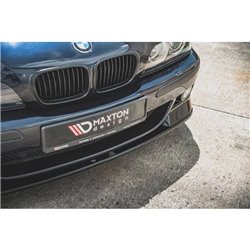 Maxton - Lames De Pare-Chocs Avant Latérales + Lame Du Pare-Chocs Avant BMW M5 / 5 M-Pack E39 Noir Brillant