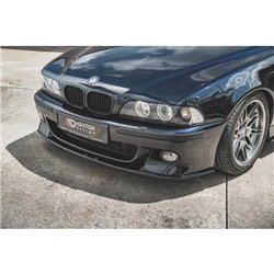 Maxton - Lames De Pare-Chocs Avant Latérales + Lame Du Pare-Chocs Avant BMW M5 / 5 M-Pack E39 Noir Brillant