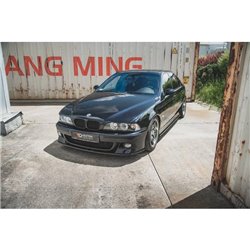 Maxton - Lames De Pare-Chocs Avant Latérales + Lame Du Pare-Chocs Avant BMW M5 / 5 M-Pack E39 Noir Brillant