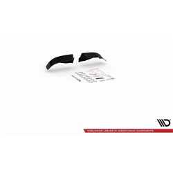 Maxton - Lames De Pare-Chocs Avant Latérales + Lame Du Pare-Chocs Avant BMW M5 / 5 M-Pack E39 Noir Brillant